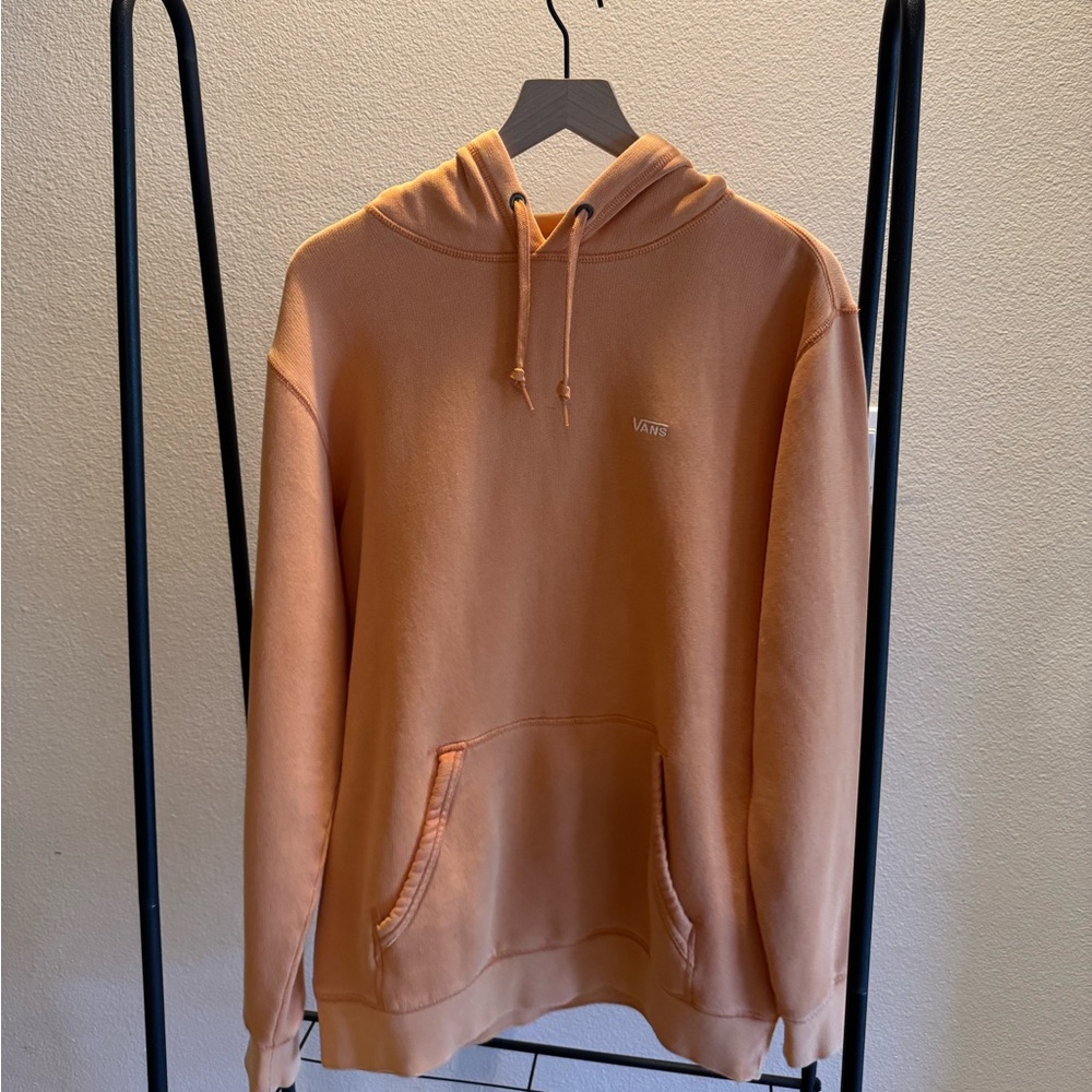 VANS men/women vintage hoodie Size M in washed orange color.
